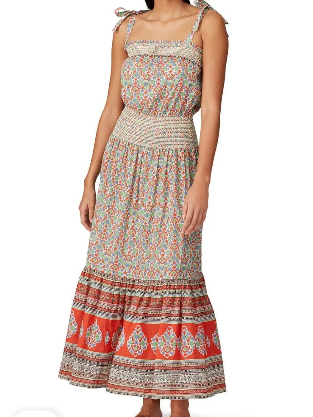 Tory Burch Legacy Paisley Smocked Dress NWOTs